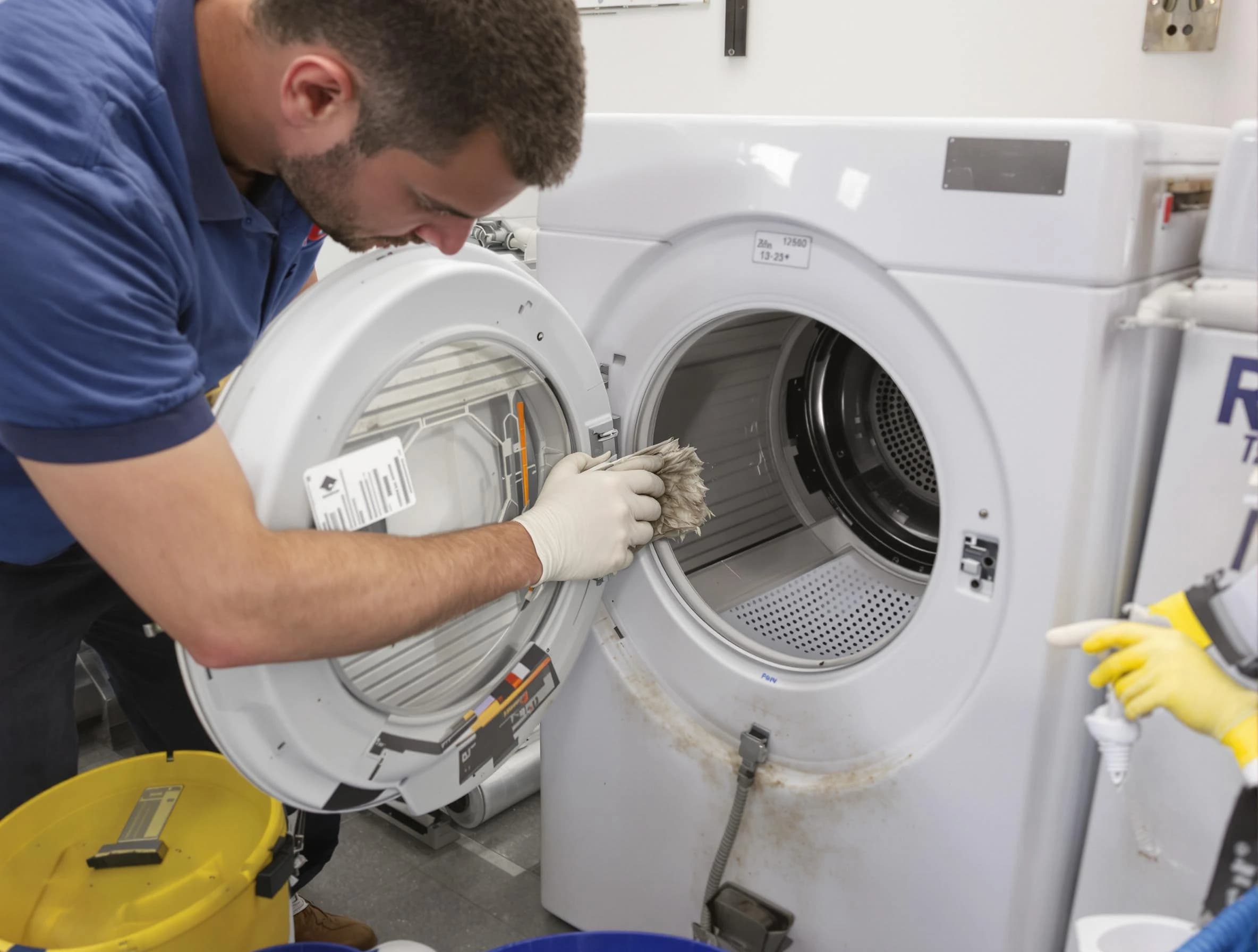 El Monte Dryer Vent Cleaning specialist performing detailed lint trap cleaning service in El Monte