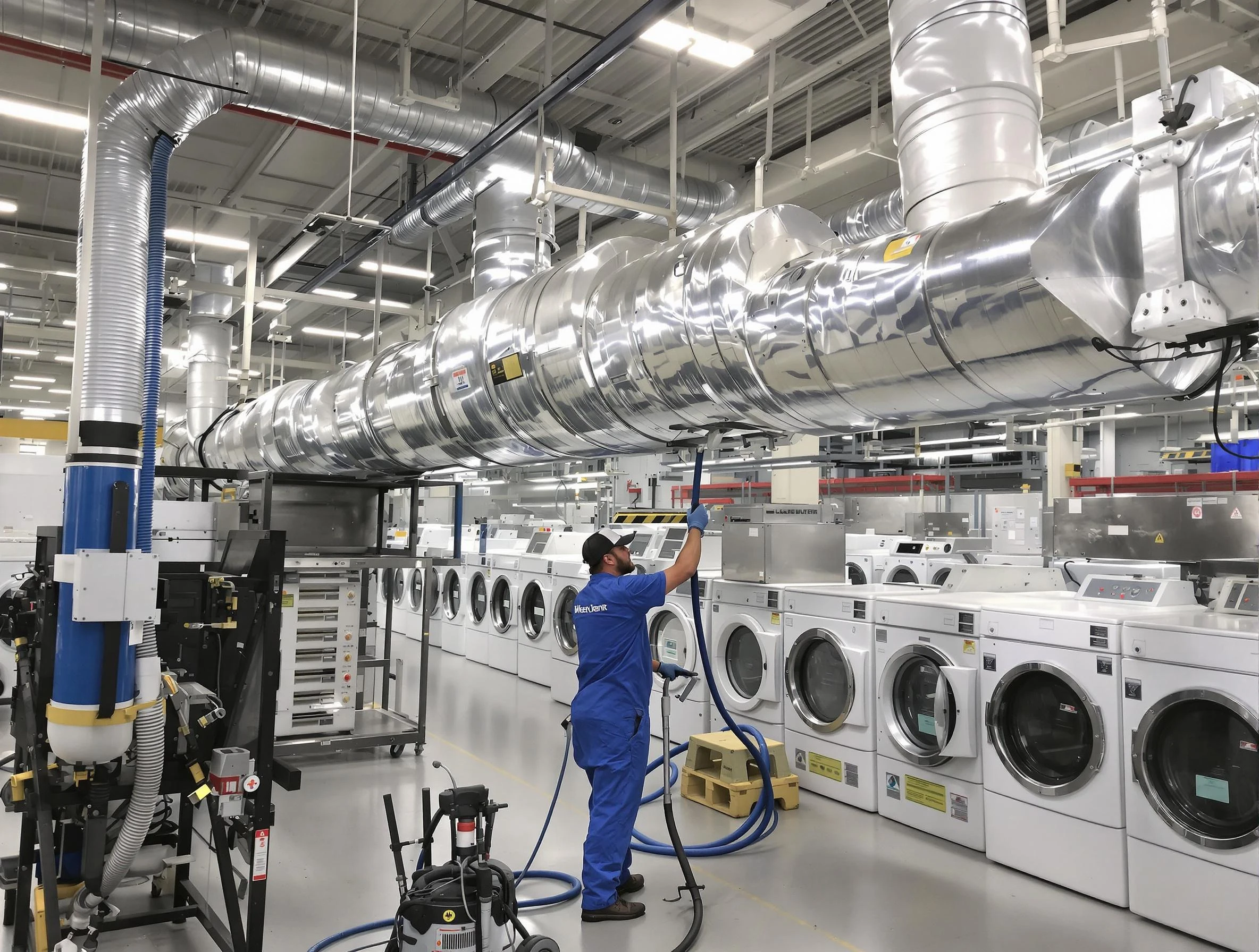 El Monte Dryer Vent Cleaning team performing heavy-duty industrial dryer vent cleaning in El Monte